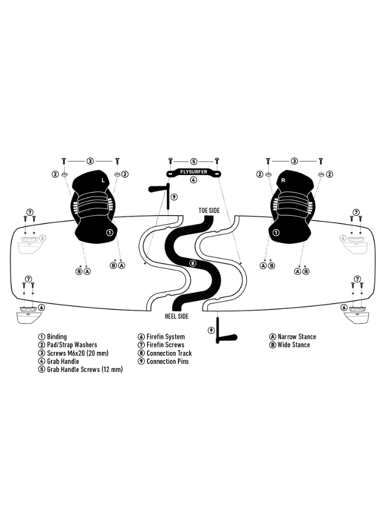 CONNECTION PIN READY TO RIDE - FLYSURFER